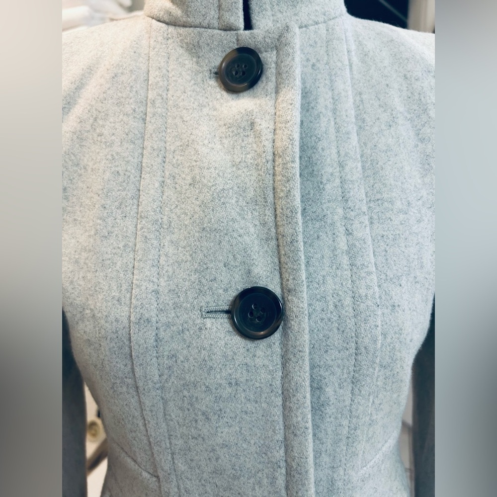 J. Crew Tailored Light Gray Coat - Picture 6 of 10